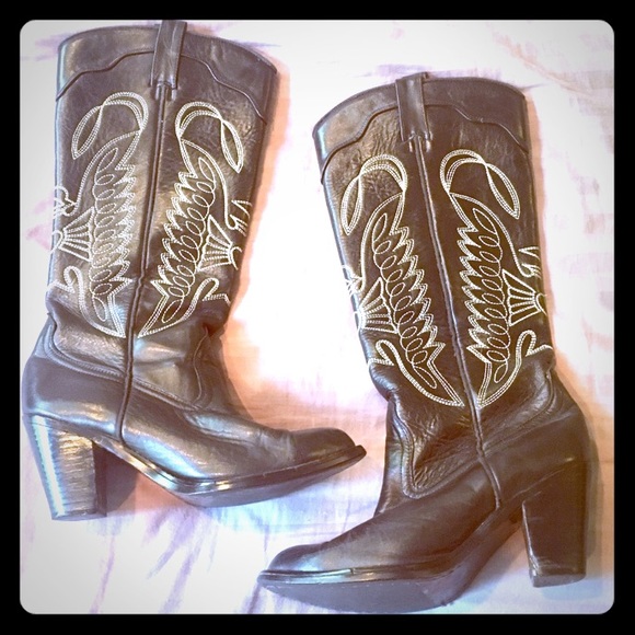 jeffrey campbell black cowboy boots