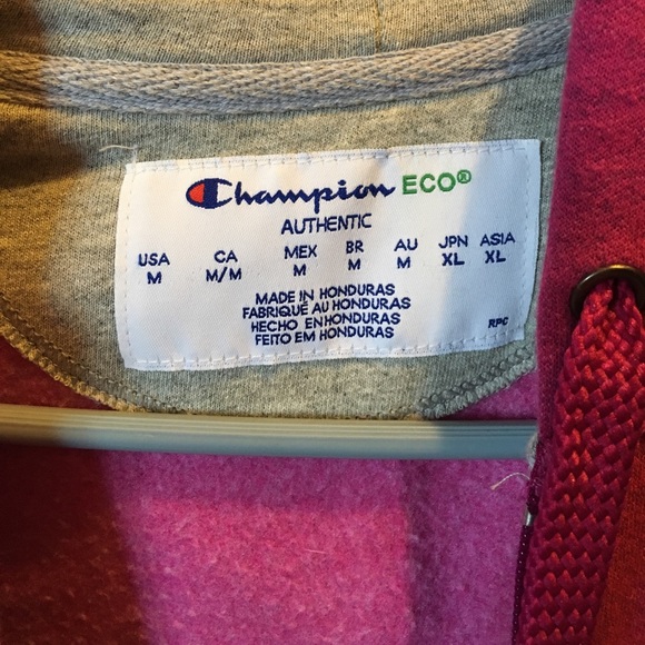 Pink champion hooded sweatshirt medium - Picture 2 of 3