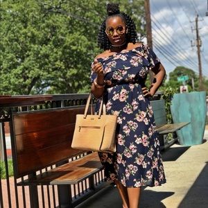 Floral Off-Shoulder Dress