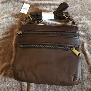 Fossil Explorer Crossbody in Espresso