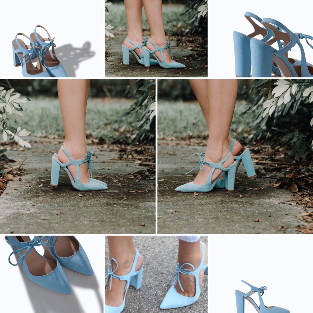 SOLD!! Zara suede court heels pointed toe 38 7.5