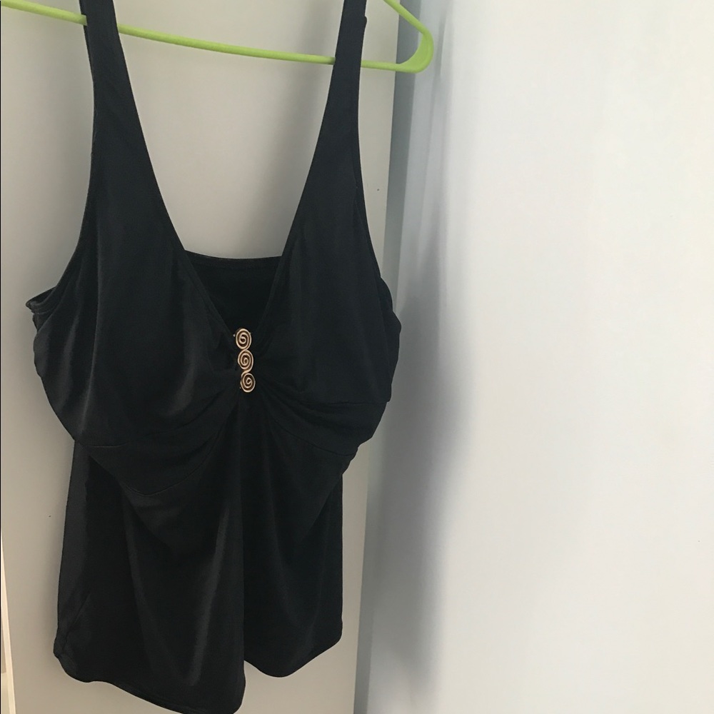 Black bathing suit top