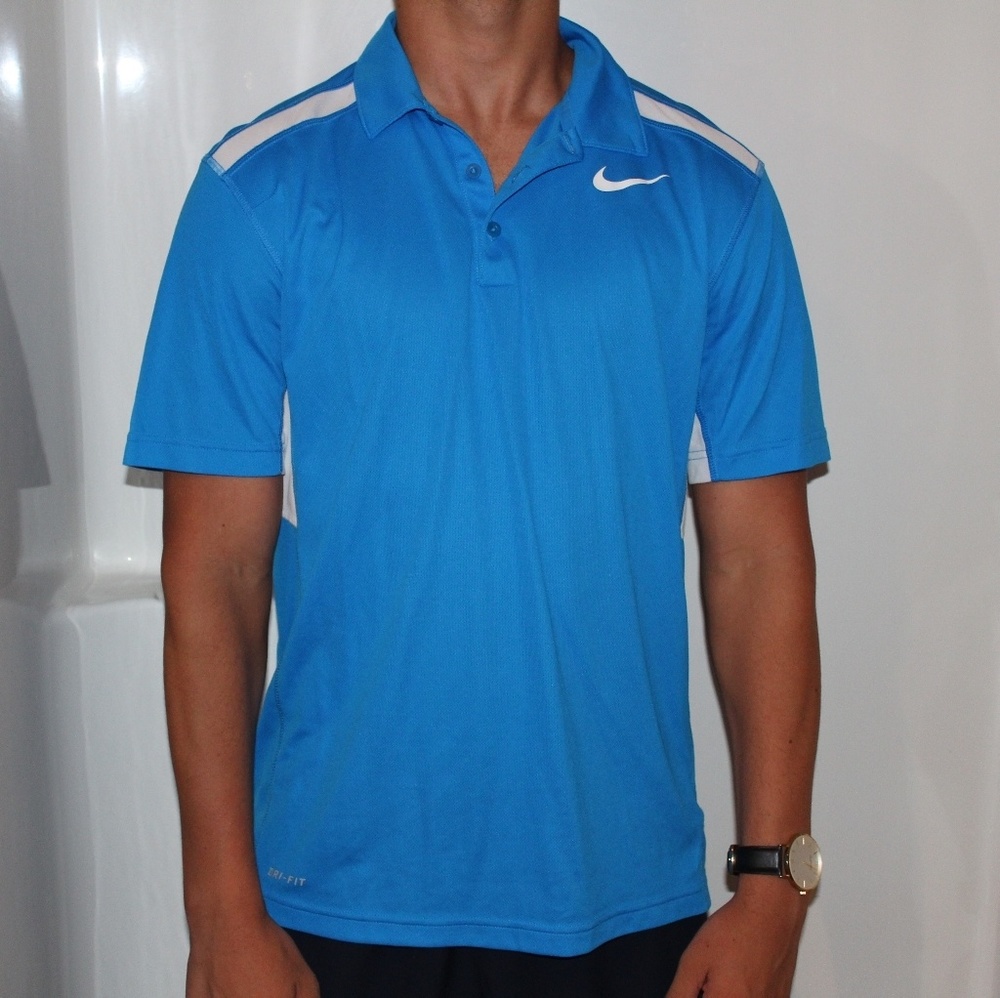 Blue Nike Collared Shirt