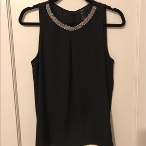 Forever 21 pleated blouse with beading