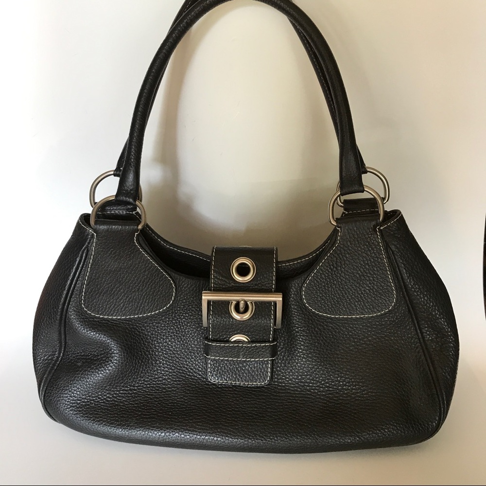 Prada Nero Handbag Black Calf Leather