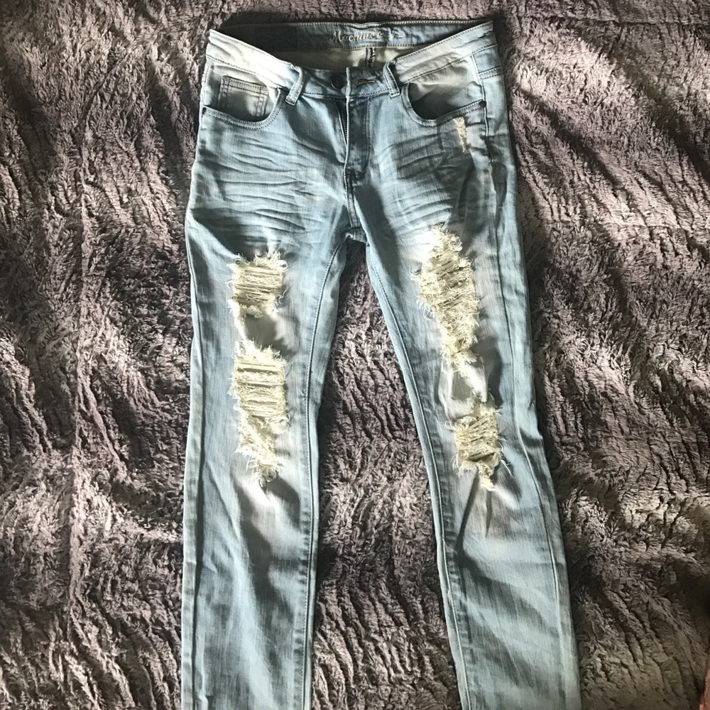 Machine Jeans Inc distressed jeans