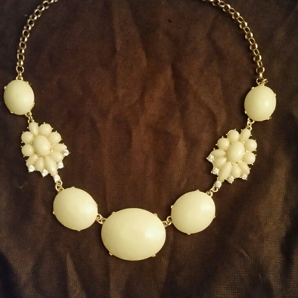 White stone necklace ***Bundle Sale - Buy Two Get