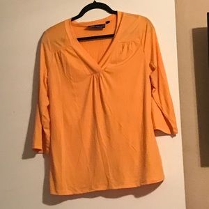Susan Graver Tangerine blouse size M