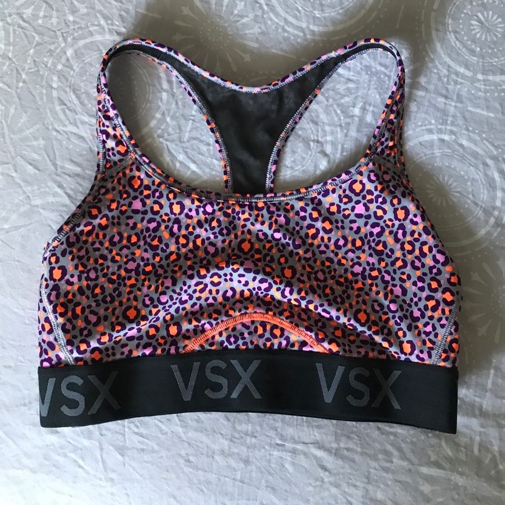 Neon Leopard Print VS Sports Bra