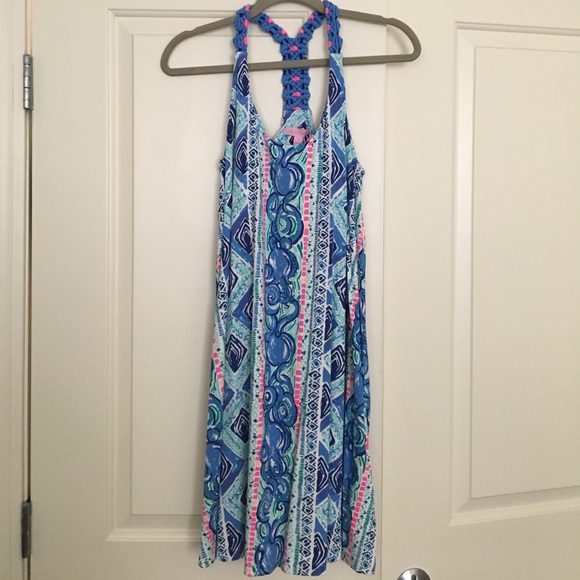 Lilly Pulitzer Dresses & Skirts - Lilly Pulitzer Lydia Bay Blue Dress size small