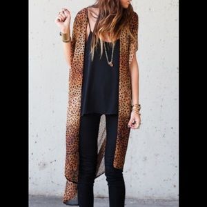 Leopard "Mary Kate" Kimono from the Oxford Trunk