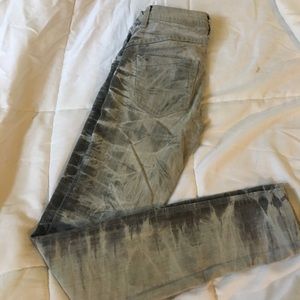 Super soft grey tie dye jeans