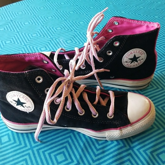 Converse Shoes - Converse Black Crushed Velevet Chuck Taylors