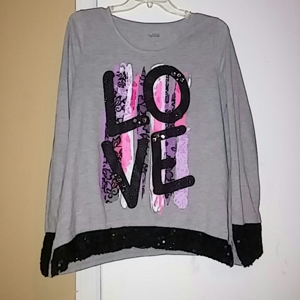 Justice Top w/bling sz20