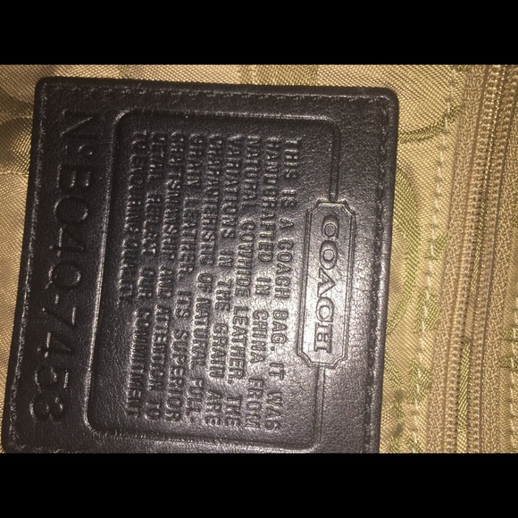 Authentic Coach saddle bag/ black - Picture 4 of 8