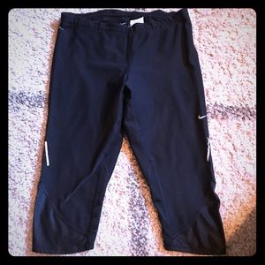 Nike dri-fit black capris. Size large