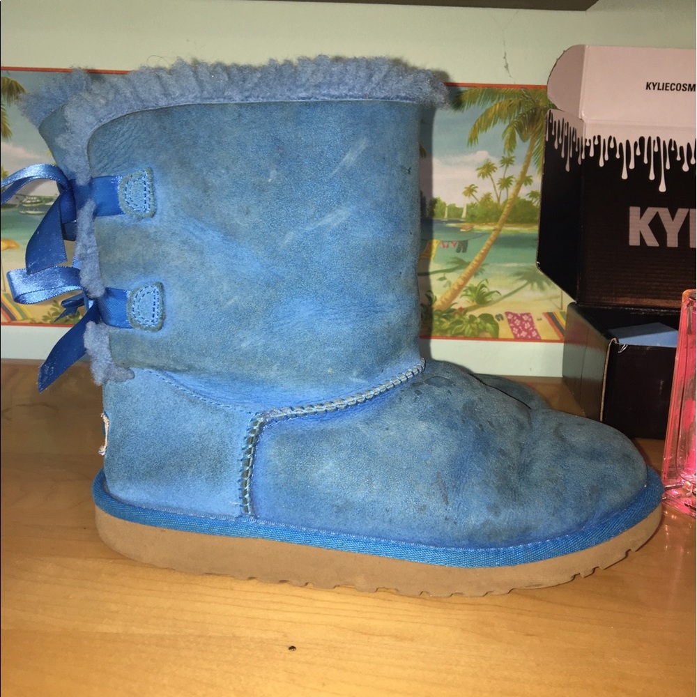 Blue Bailey Bow UGG Boots