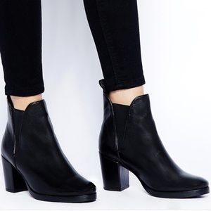 Asos black booties size 7