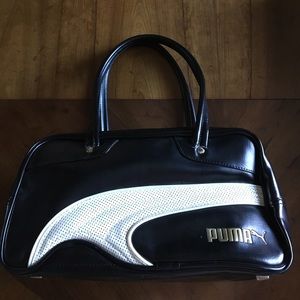Puma black/white kick handbag