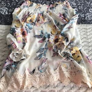 Floral Off the shoulder top