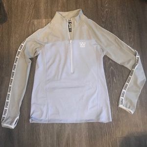 New Victoria's Secret pink dri fit half zip