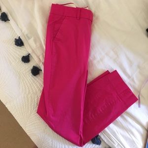 J.Crew Cafe Capri in hot pink size 6 tall