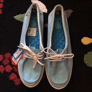 NWT Blue Vans Boat Shoes
