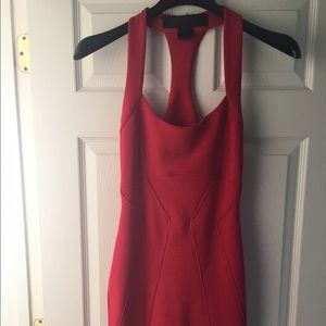 Red cocktail dress