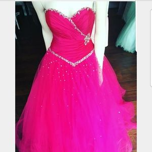 Hot Pink Ball Gown