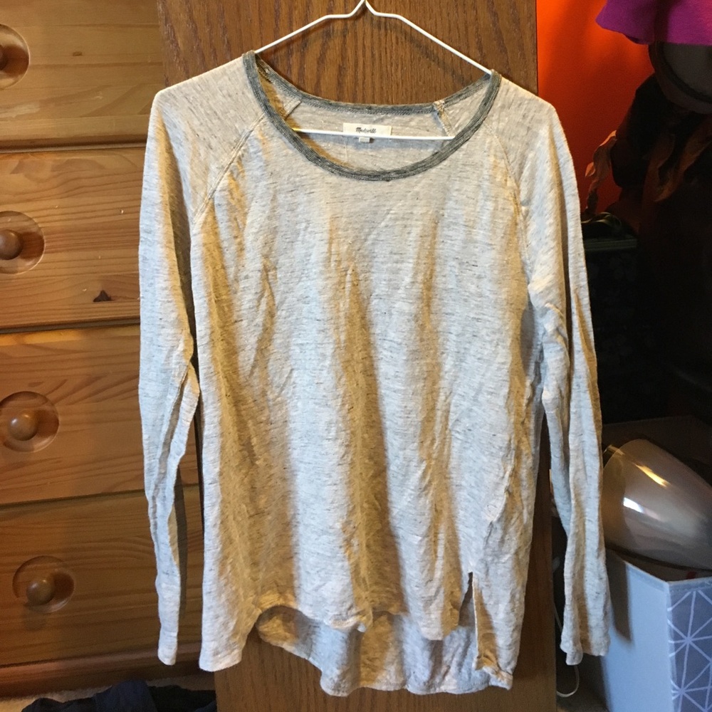Long sleeve medium Madewell taupe top