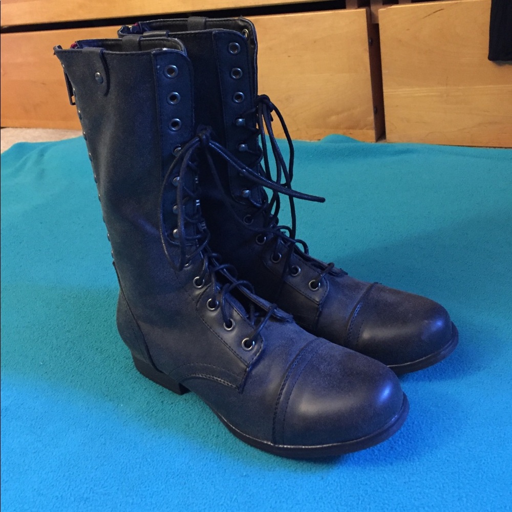 Madden Girl Combat Boots