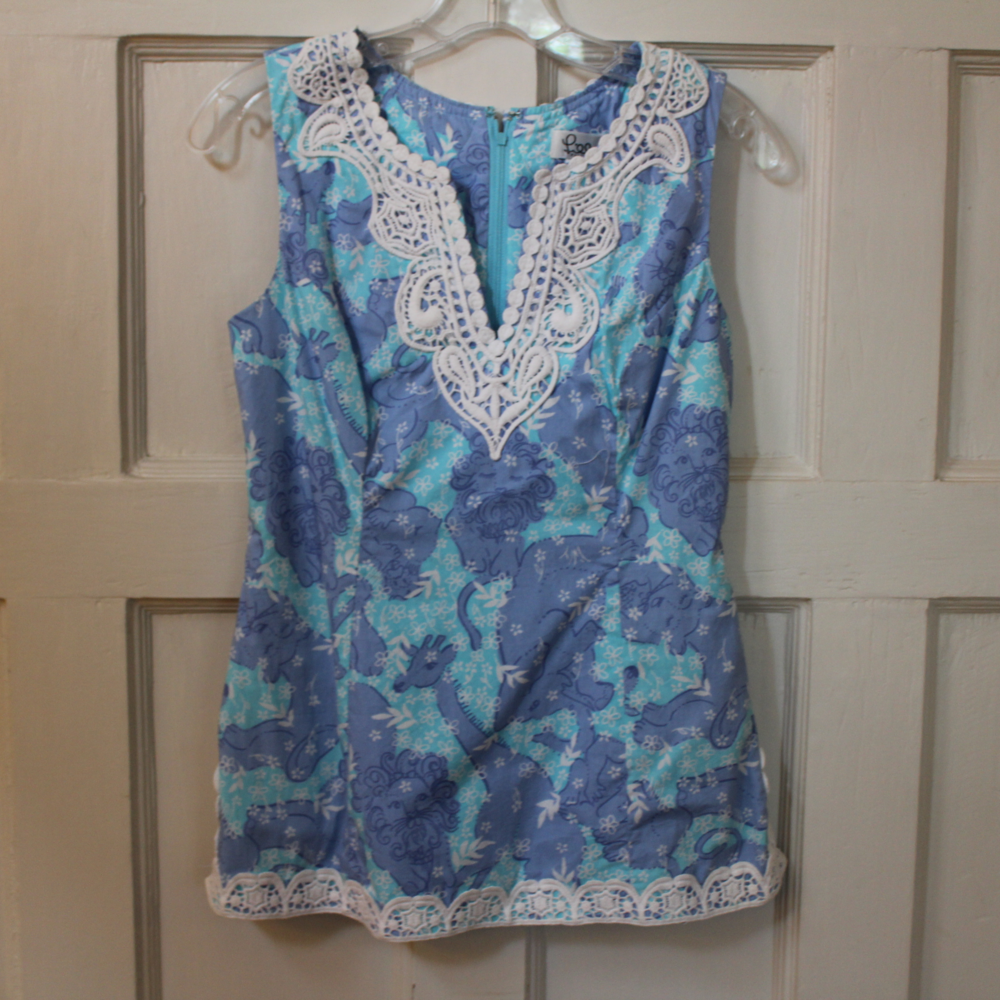 Lilly Pulitzer Sleeveless Animal Top *RETIRED*