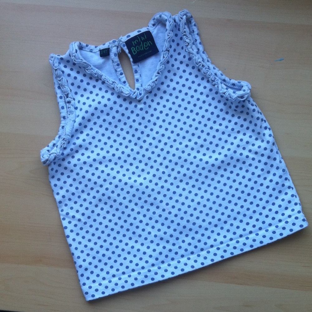 Polka dot Ruffle Tank