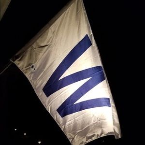 Chicago Cubs W "Win" House Flag