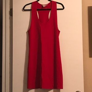 Express Red Razor Back Dress size M