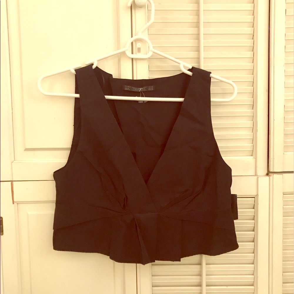 Zara Black Crop Top