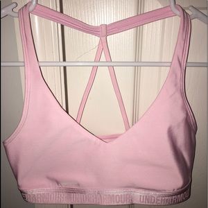 Pink Under Armour Sports Bra