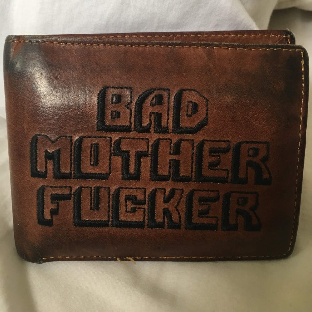Original BMF Embroidered Genuine Leather Wallet.