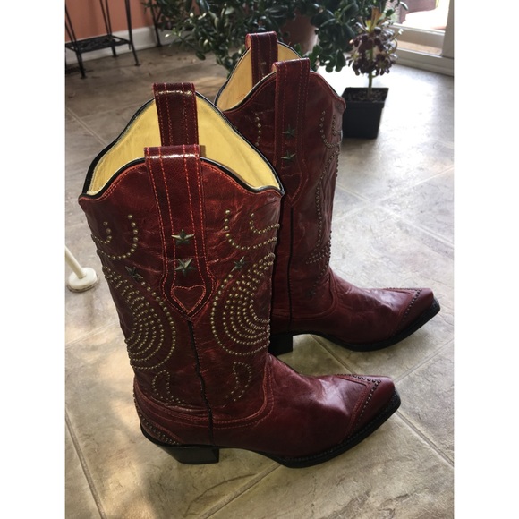 Corral Leather Boots 6.5 - 7 - Picture 4 of 7