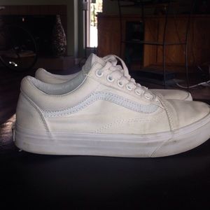 White Vans size 9Womens 7.5 Men's