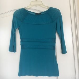 Bebe Aquamarine Blouse