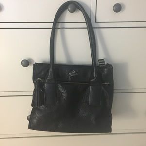 Kate Spade black pebbled leather bag