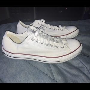 worn low top white converse