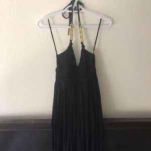 NWT Black Halter Maxi dress