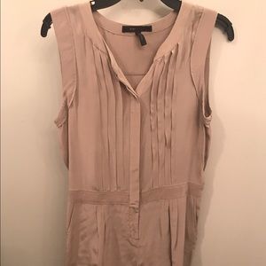 BCBG silk romper in hazelnut coloring!