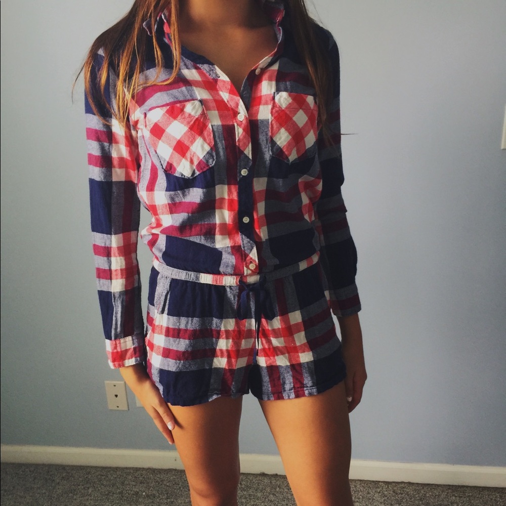 flannel romper