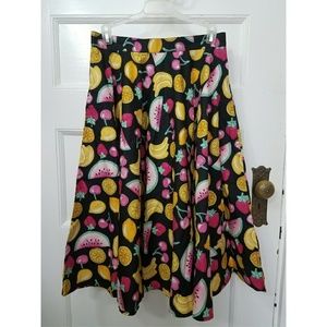 NWOT Hell Bunny Fruit Skirt