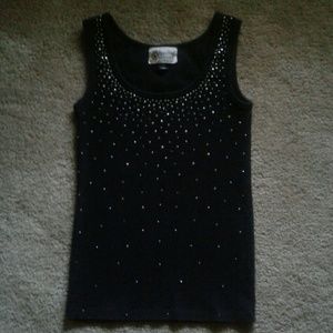 Gorgeous Stardust Studded Rhinestone Tank