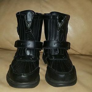 Toddler Polo Ralph Lauren black snow boots