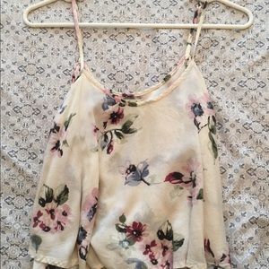 Hollister floral tank